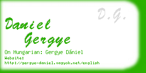 daniel gergye business card